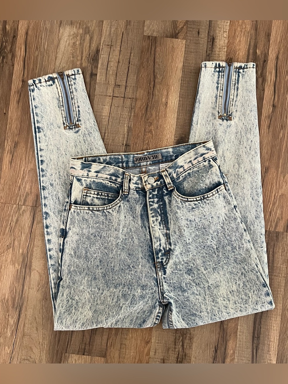 Jordache Vintage Acid Wash High Rise Mom Jeans Size 9/10